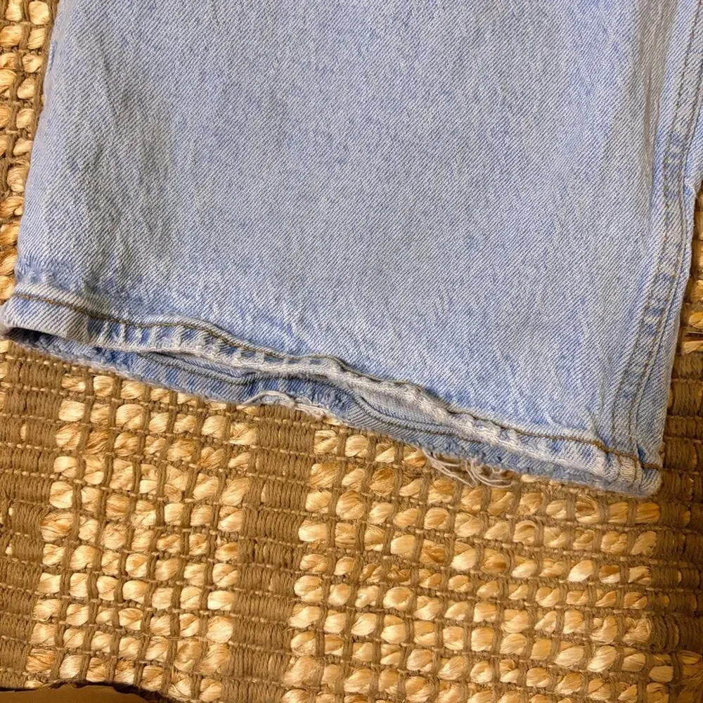 Abercrombie Curve Love Baggy Low Rise Jeans Light Wash Women’s 34W 18R